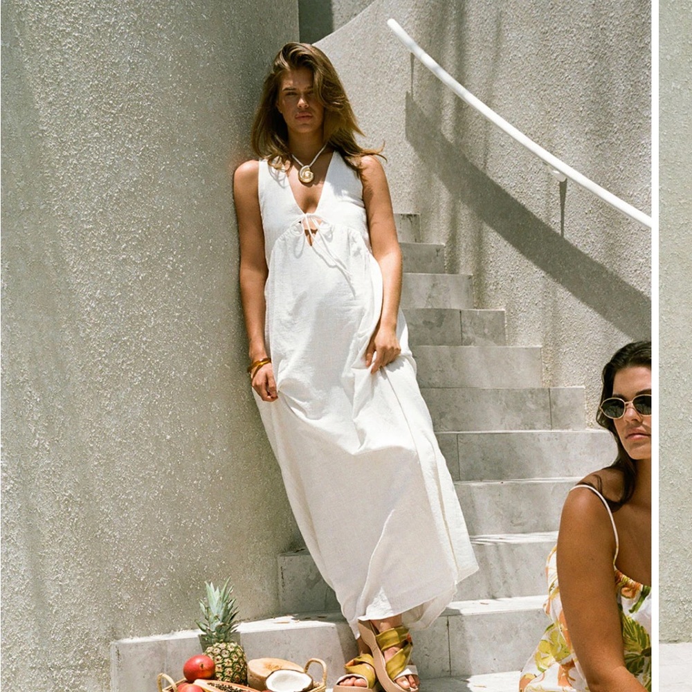Sabo skirt white maxi Hara Dress